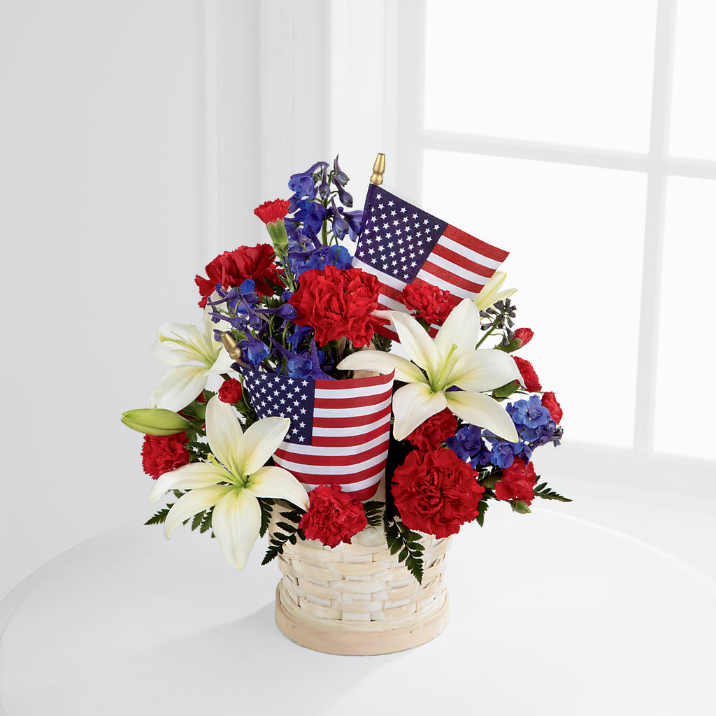 American Glory Bouquet – Sandelas Flower Shop, Chicago IL