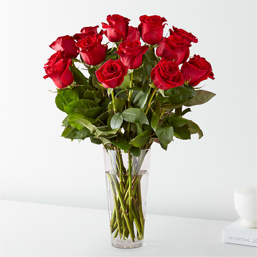 Long Stem Red Rose Bouquet – Sandelas Flower Shop, Chicago IL