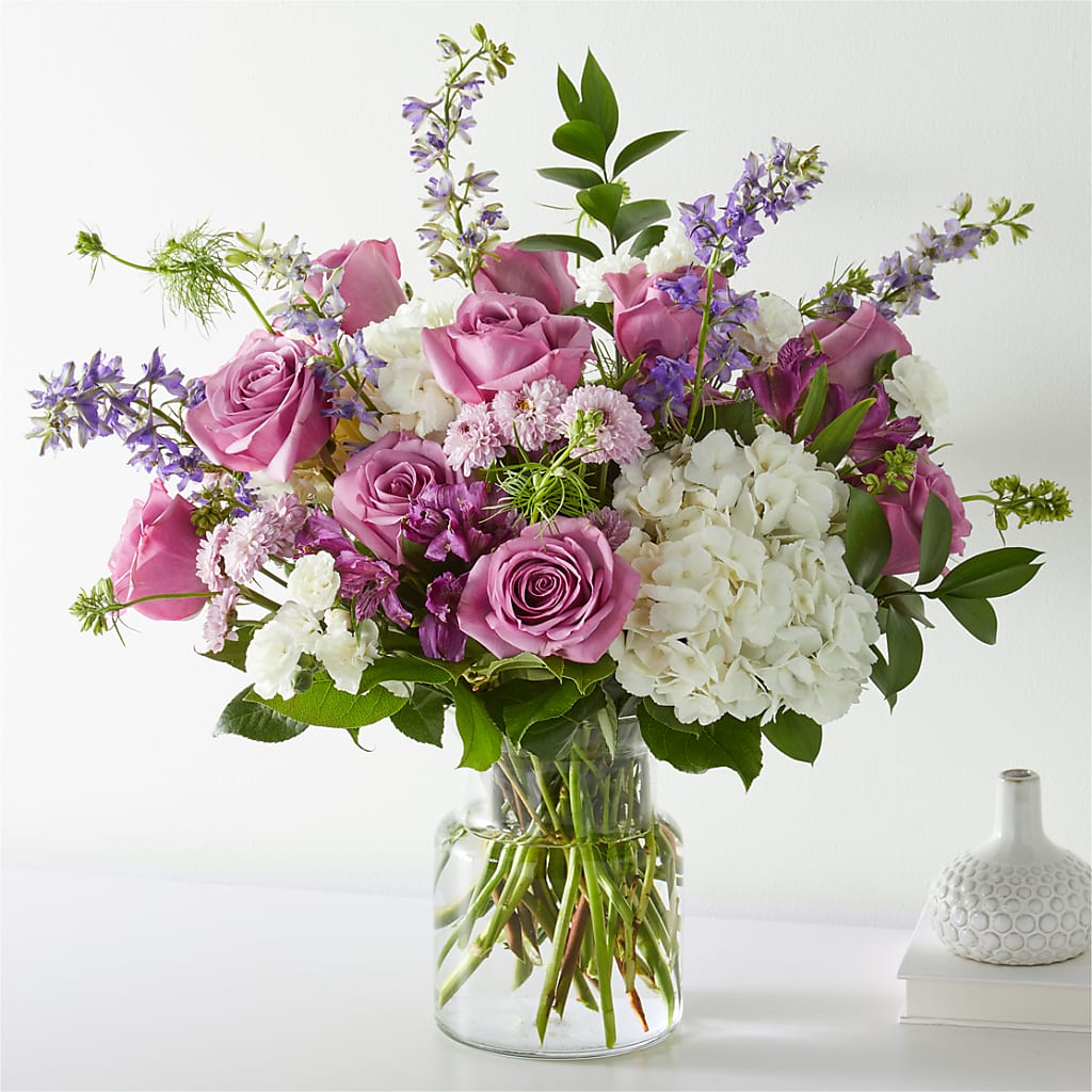 Violet Caress Bouquet – Sandelas Flower Shop, Chicago IL