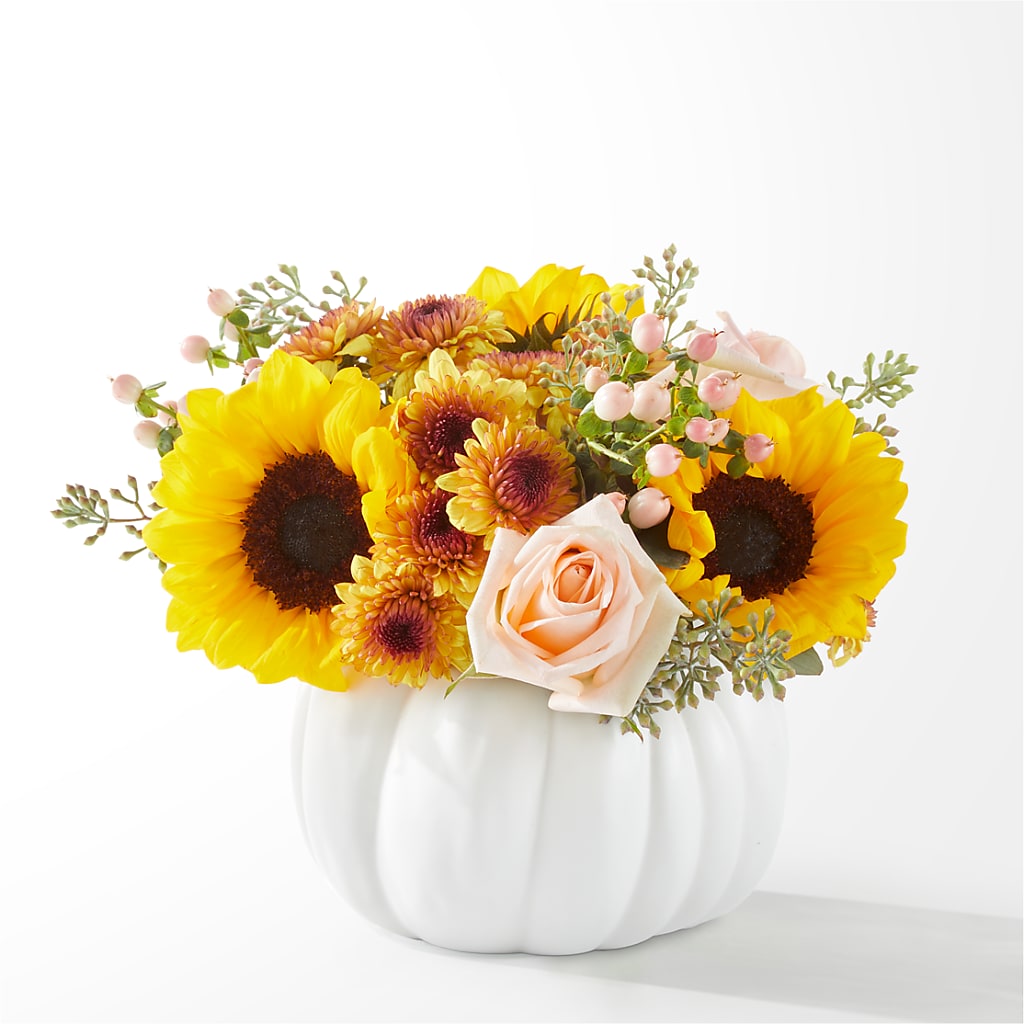 Pumpkin to Talk About Bouquet – Sandelas Flower Shop, Chicago IL
