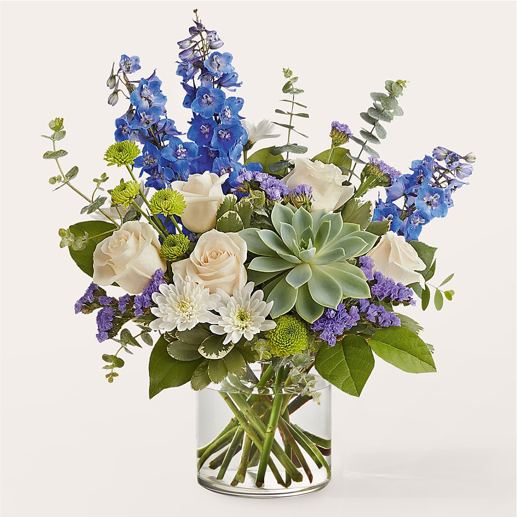 Cerulean Waves Bouquet – Sandelas Flower Shop, Chicago IL