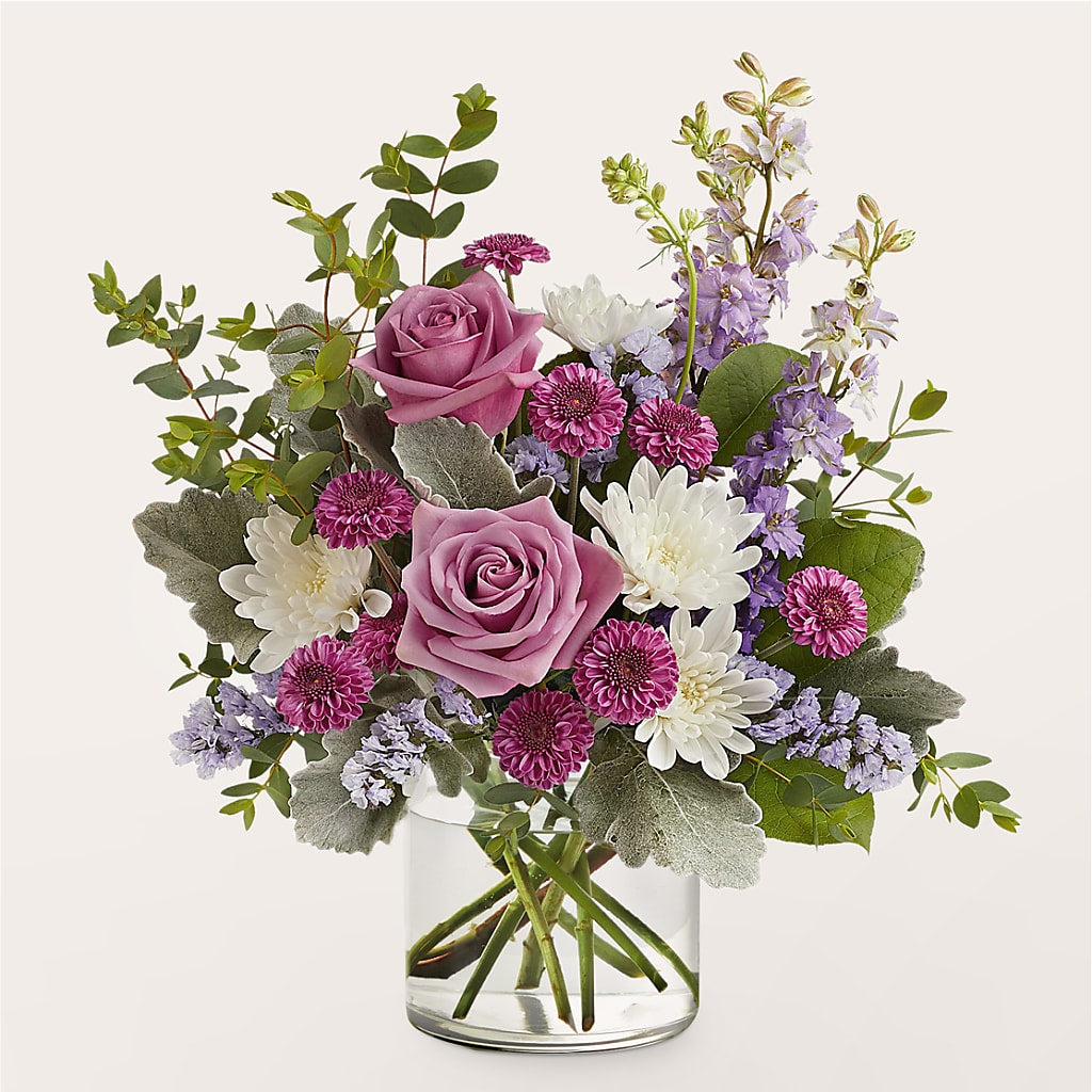 Violet Frost Bouquet – Sandelas Flower Shop, Chicago IL