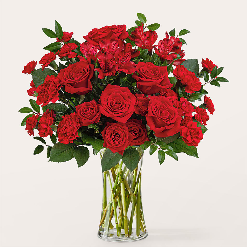 Brilliant Ruby Bouquet – Sandelas Flower Shop, Chicago IL