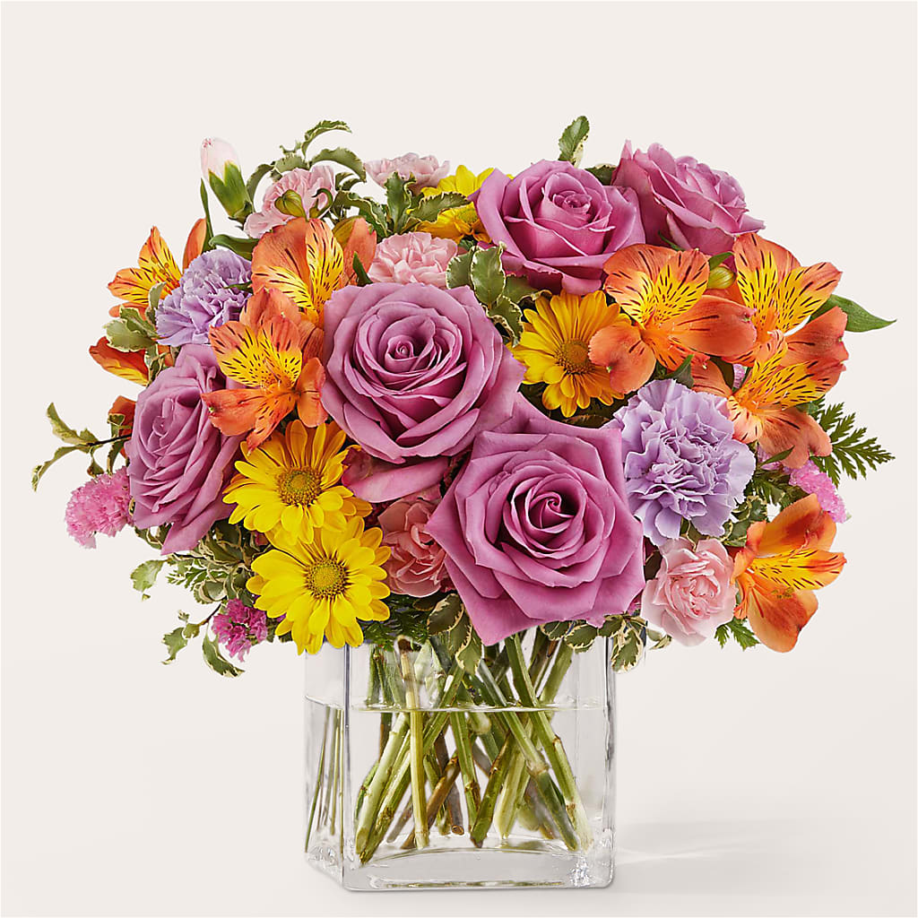 Shades of Happiness Bouquet – Sandelas Flower Shop, Chicago IL