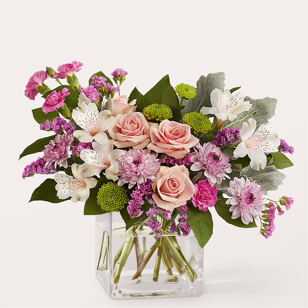 Pink Suede Bouquet – Sandelas Flower Shop, Chicago IL