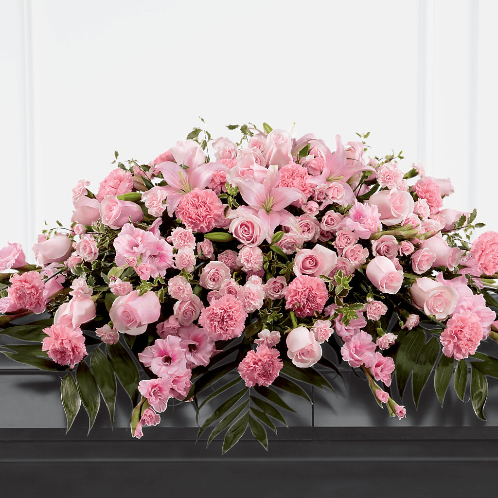Garden of Comfort Casket Spray (Standard) – Sandelas Flower Shop, Chicago IL