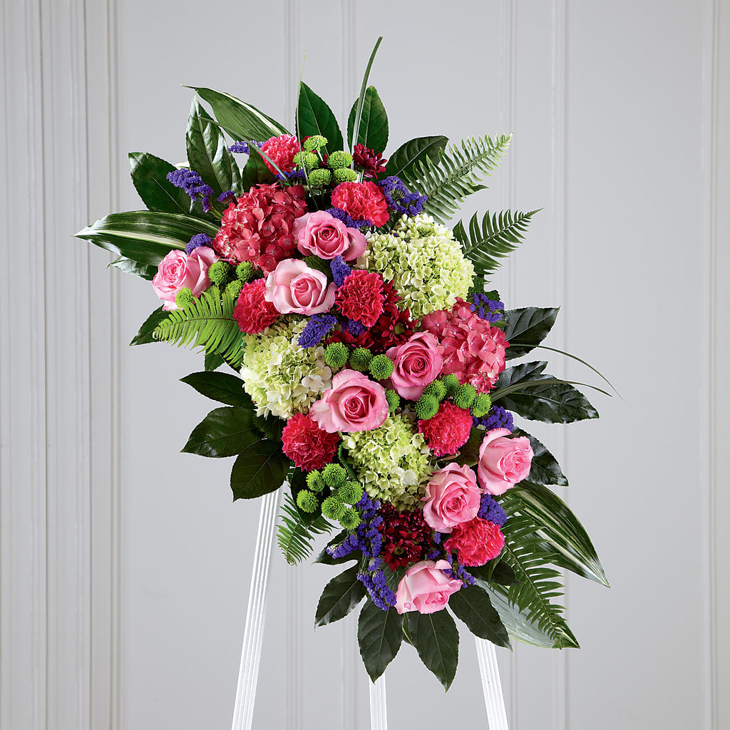Refreshing Mix Standing Spray – Sandelas Flower Shop, Chicago IL