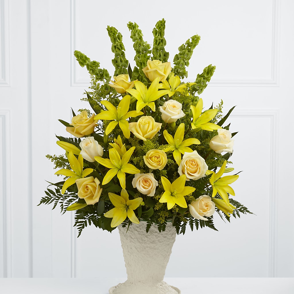 Golden Memories Arrangement – Sandelas Flower Shop, Chicago IL