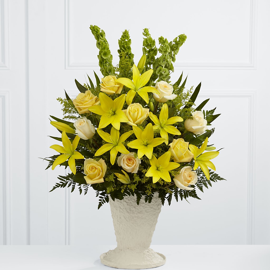 Golden Memories Arrangement – Sandelas Flower Shop, Chicago IL