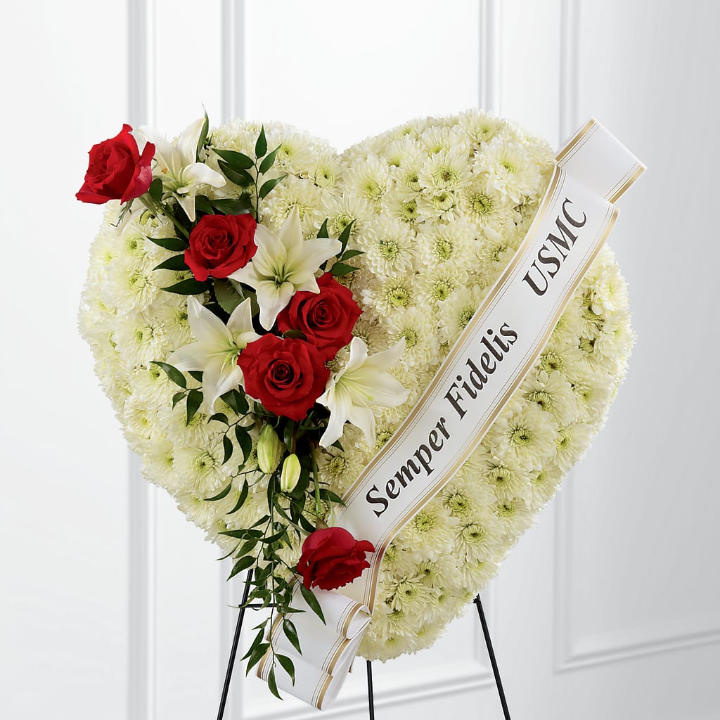 Heartfelt Hero Standing Heart – Sandelas Flower Shop, Chicago IL