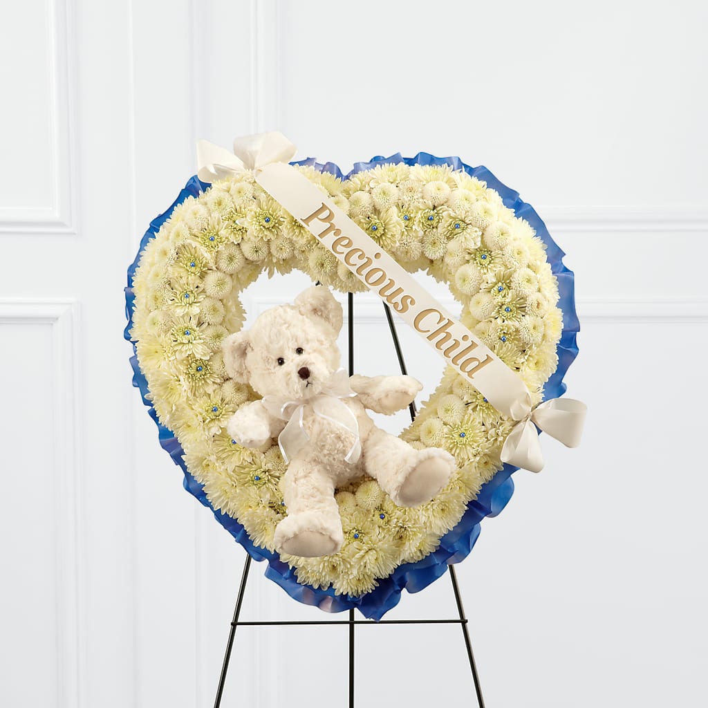 Precious Child Standing Heart – Sandelas Flower Shop, Chicago IL