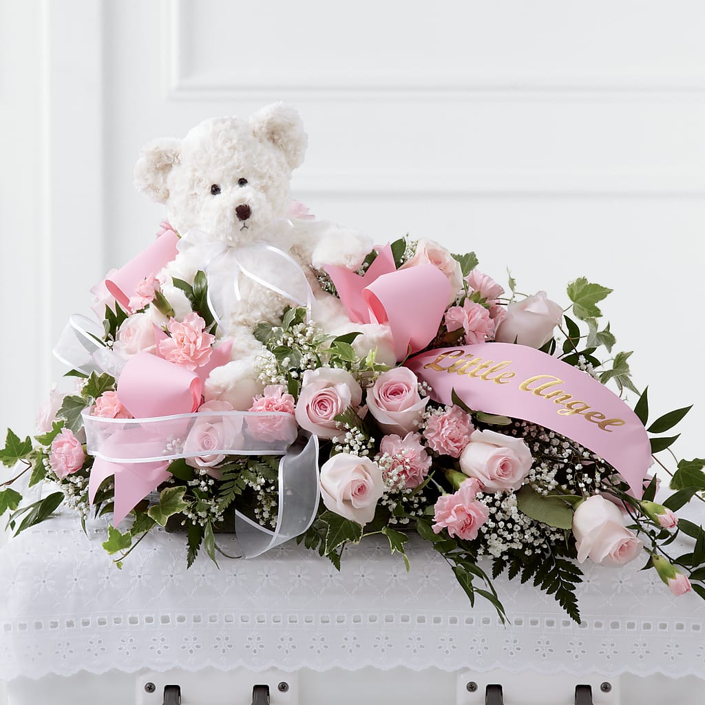 Touch of Sympathy Casket Spray – Sandelas Flower Shop, Chicago IL
