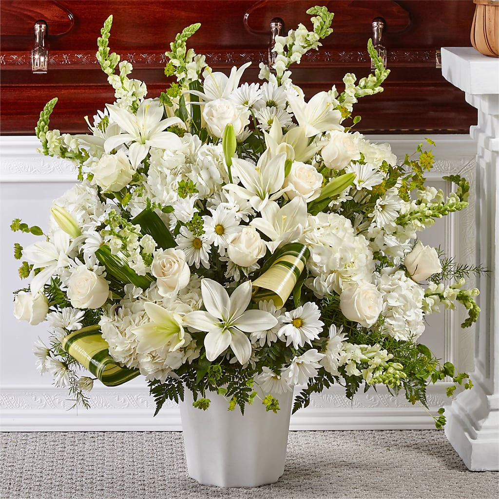 Thoughts of Tranquility Floor Basket – Sandelas Flower Shop, Chicago IL