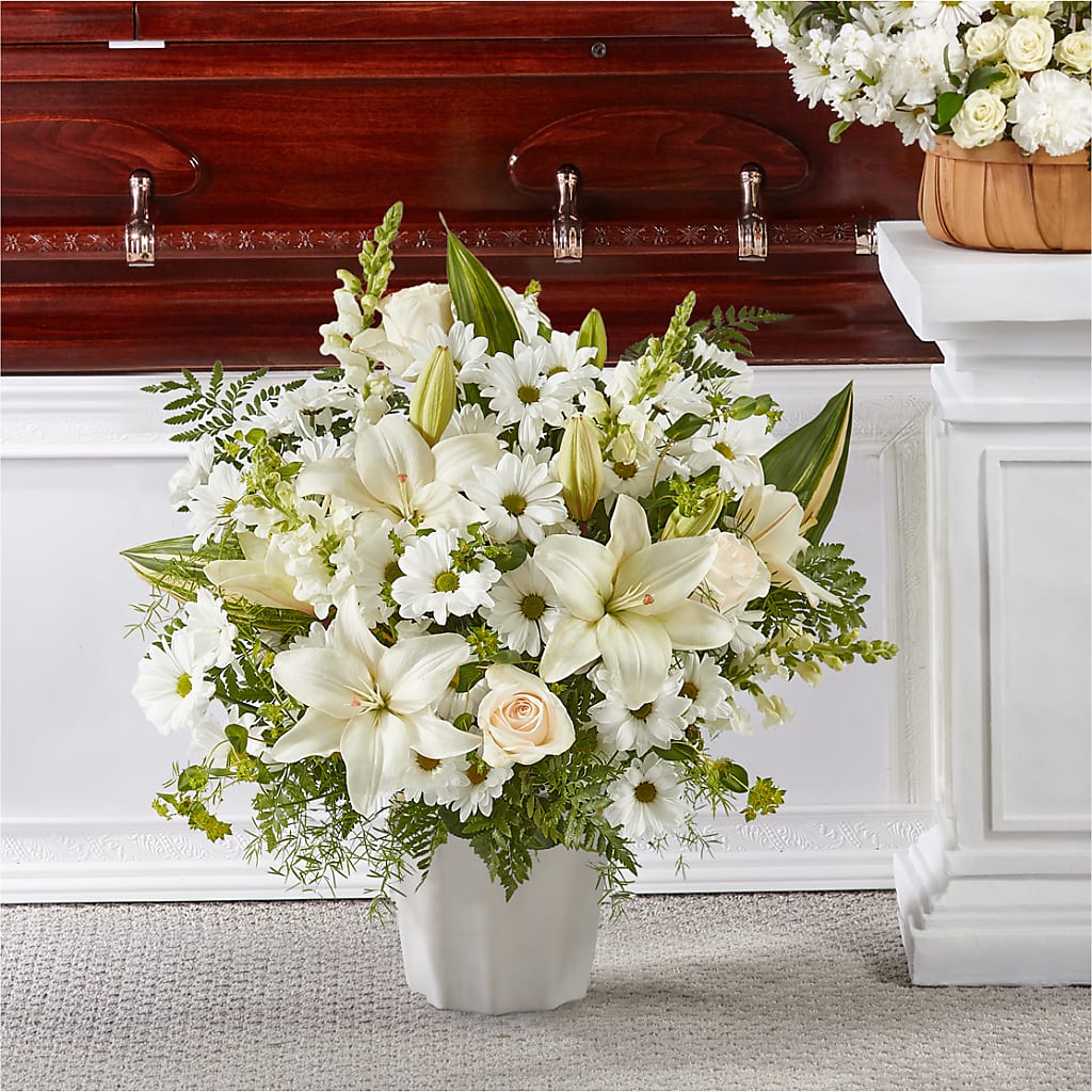 Thoughts of Tranquility Floor Basket – Sandelas Flower Shop, Chicago IL
