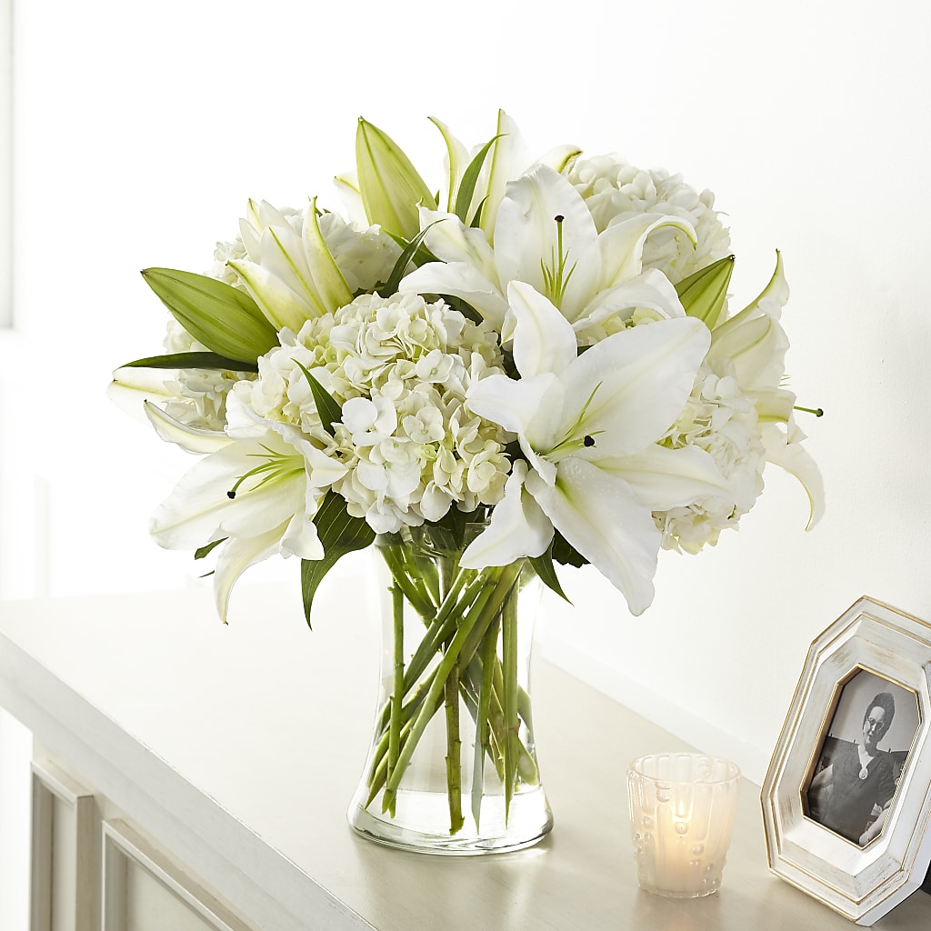 Compassionate Lily Bouquet – Sandelas Flower Shop, Chicago IL
