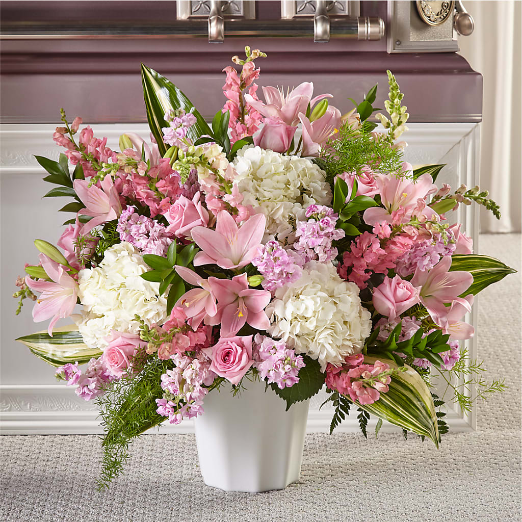 Simply Serene Floor Basket – Sandelas Flower Shop, Chicago IL
