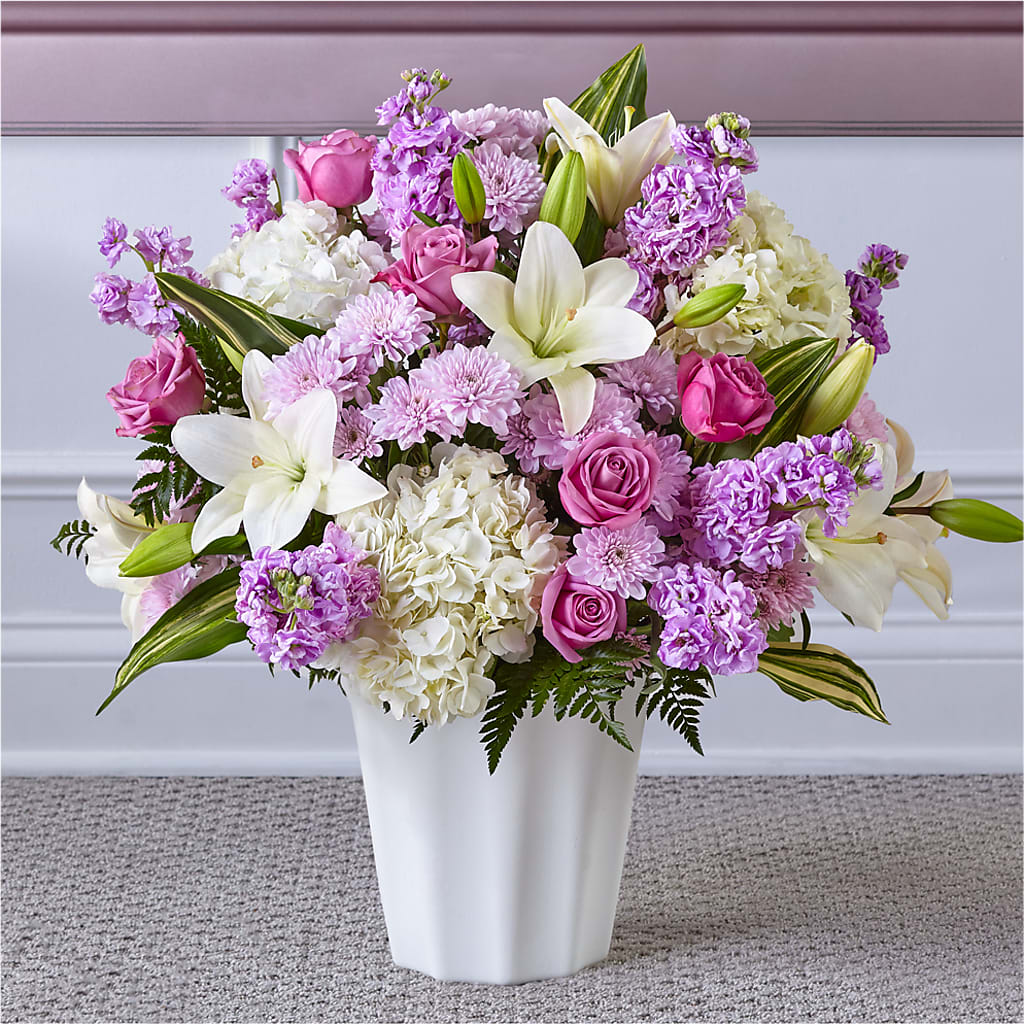 Heaven Sent Floor Basket – Sandelas Flower Shop, Chicago IL