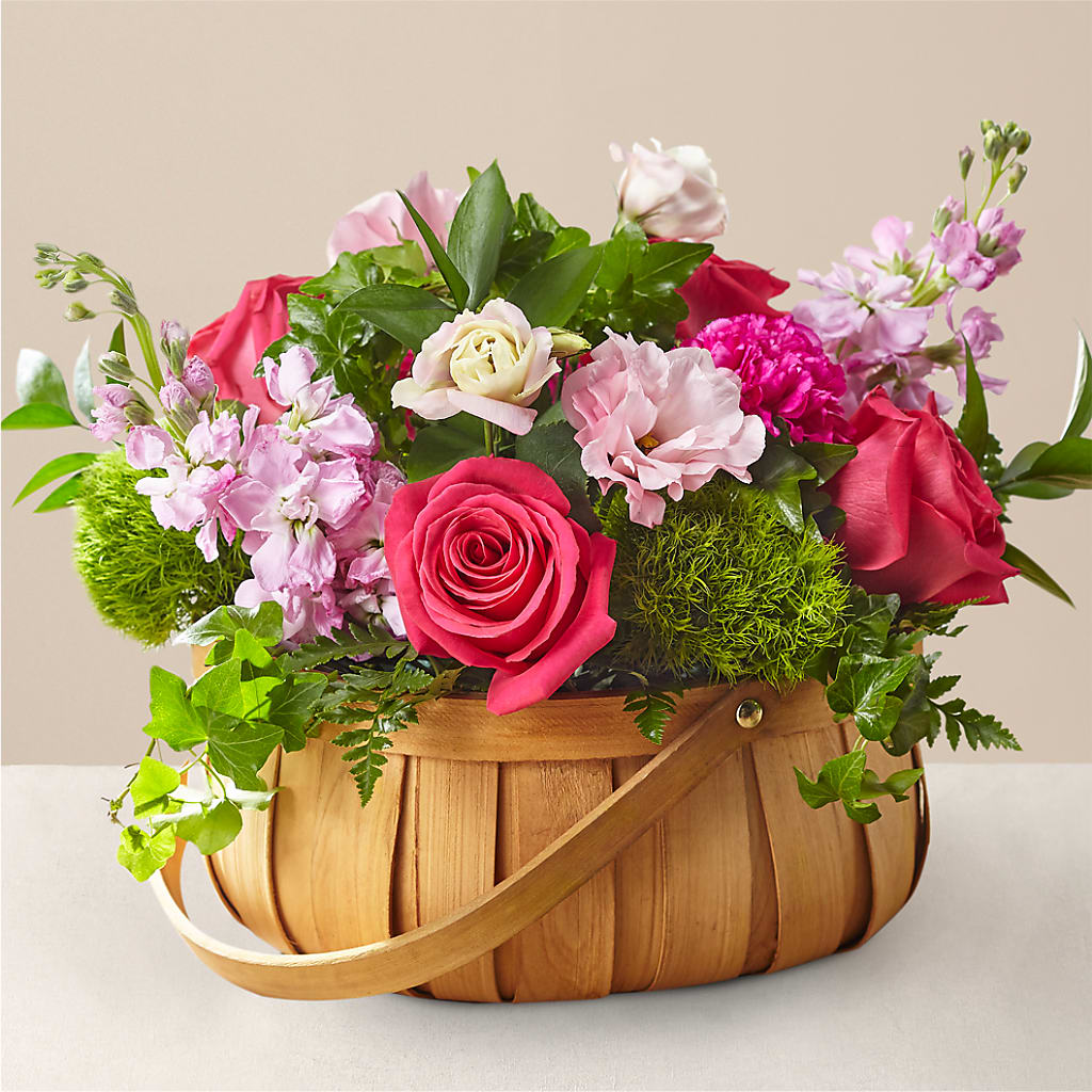 Radiance in Bloom Basket – Sandelas Flower Shop, Chicago IL