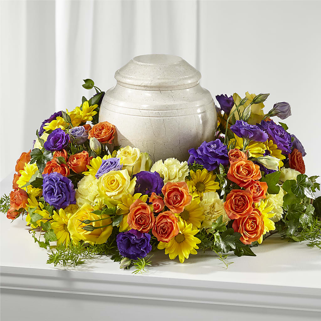 Blossoms of Remembrance Cremation Adornment – Sandelas Flower Shop, Chicago IL