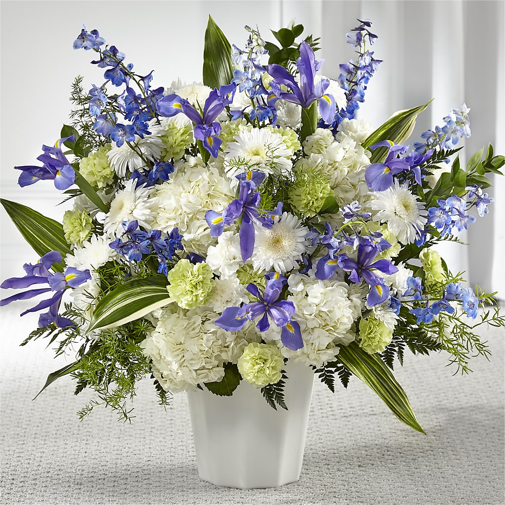 Soft Serenity Floor Basket – Sandelas Flower Shop, Chicago IL