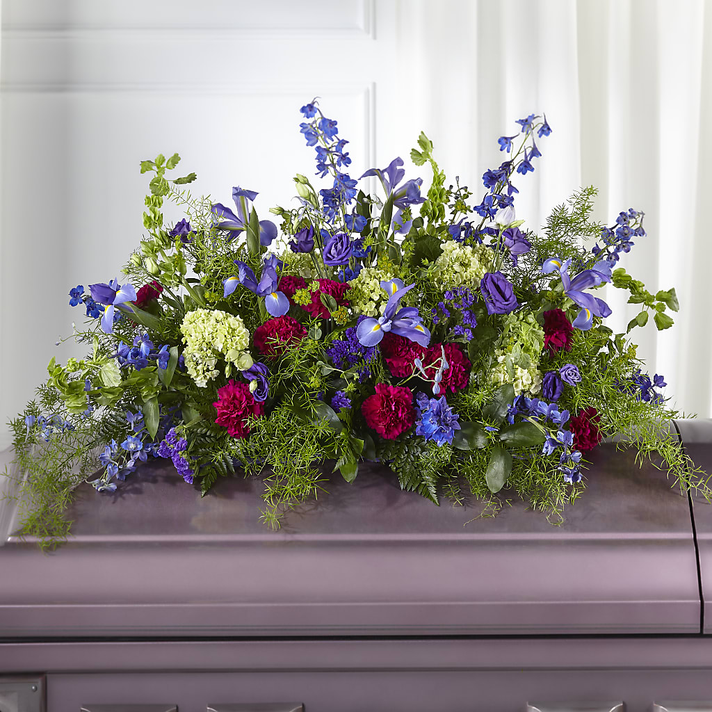 Always Treasured Casket Spray – Sandelas Flower Shop, Chicago IL