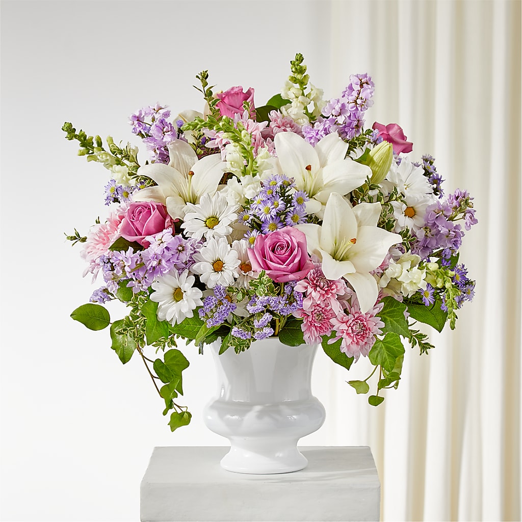 Remarkable Life Urn Arrangement – Sandelas Flower Shop, Chicago IL