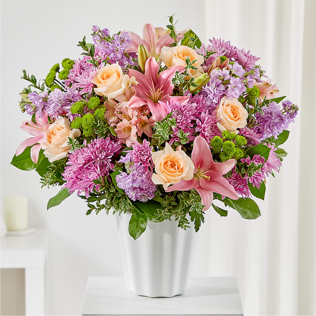 Supportive Embrace Tabletop Basket – Sandelas Flower Shop, Chicago IL