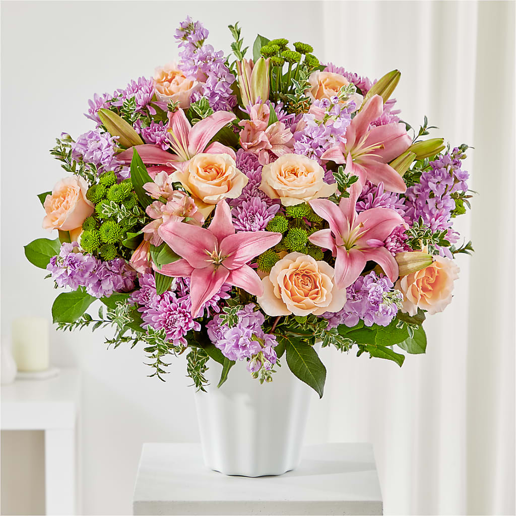 Supportive Embrace Tabletop Basket – Sandelas Flower Shop, Chicago IL