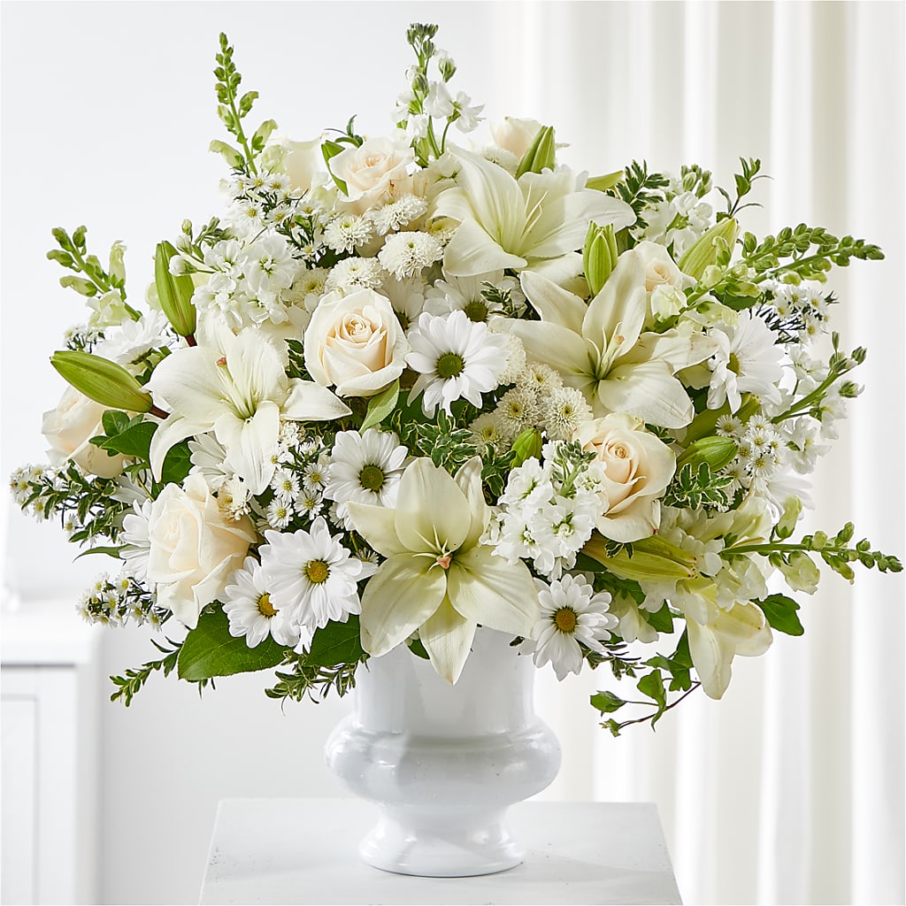 Uplifting Urn Arrangement – Sandelas Flower Shop, Chicago IL