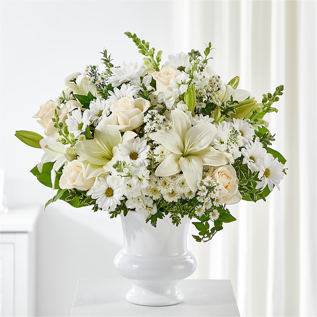 Uplifting Urn Arrangement – Sandelas Flower Shop, Chicago IL