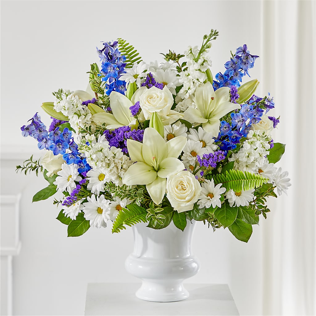 Expressions of Hope Urn Arrangement – Sandelas Flower Shop, Chicago IL
