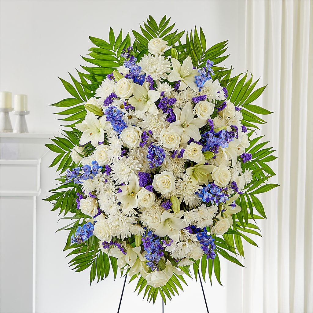 At Rest Standing Spray – Sandelas Flower Shop, Chicago IL