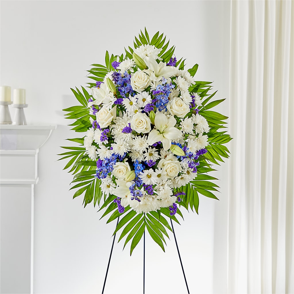 At Rest Standing Spray – Sandelas Flower Shop, Chicago IL