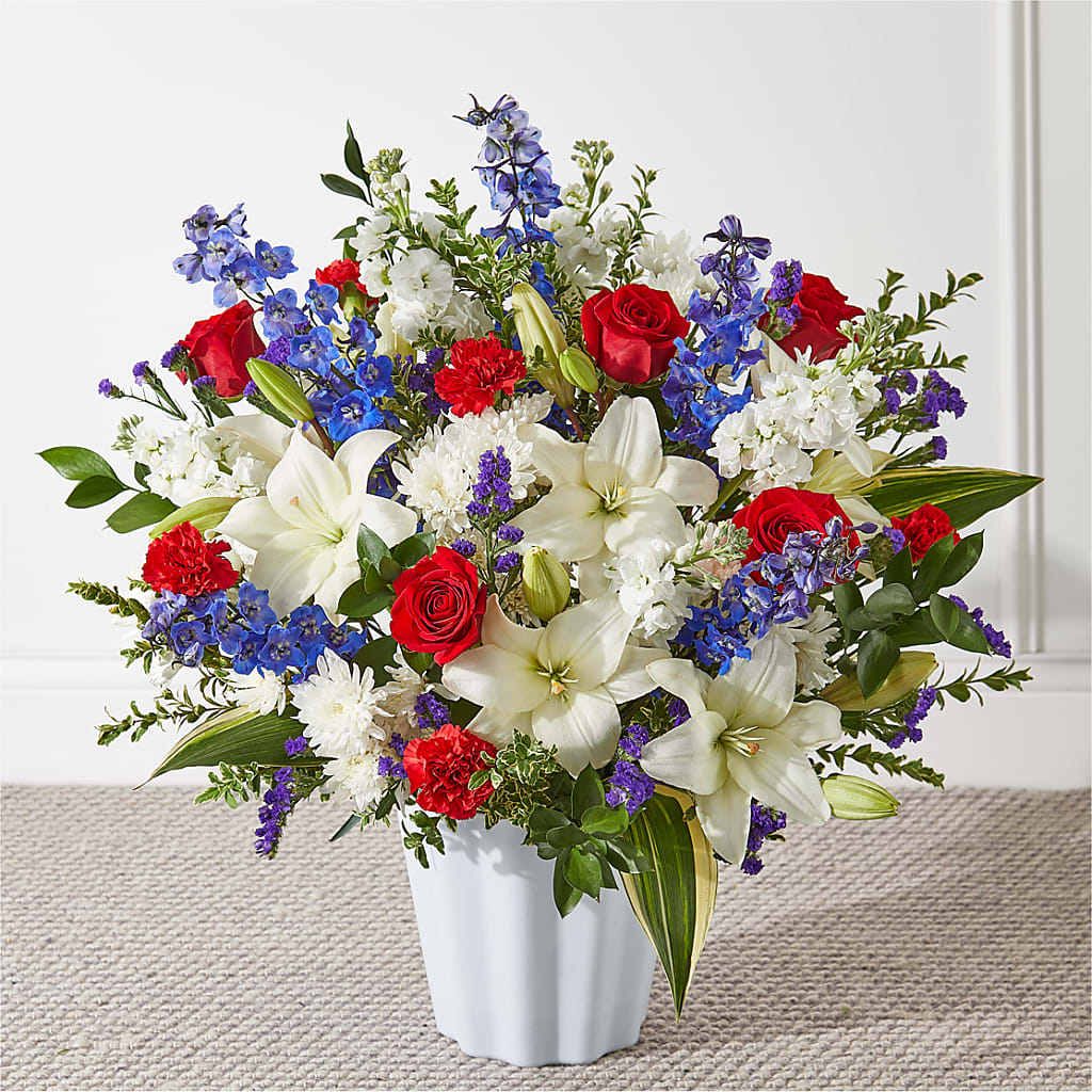 Consoled Floor Basket – Sandelas Flower Shop, Chicago IL