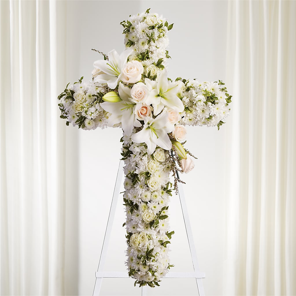 Spiritual Guidance Standing Spray – Sandelas Flower Shop, Chicago IL