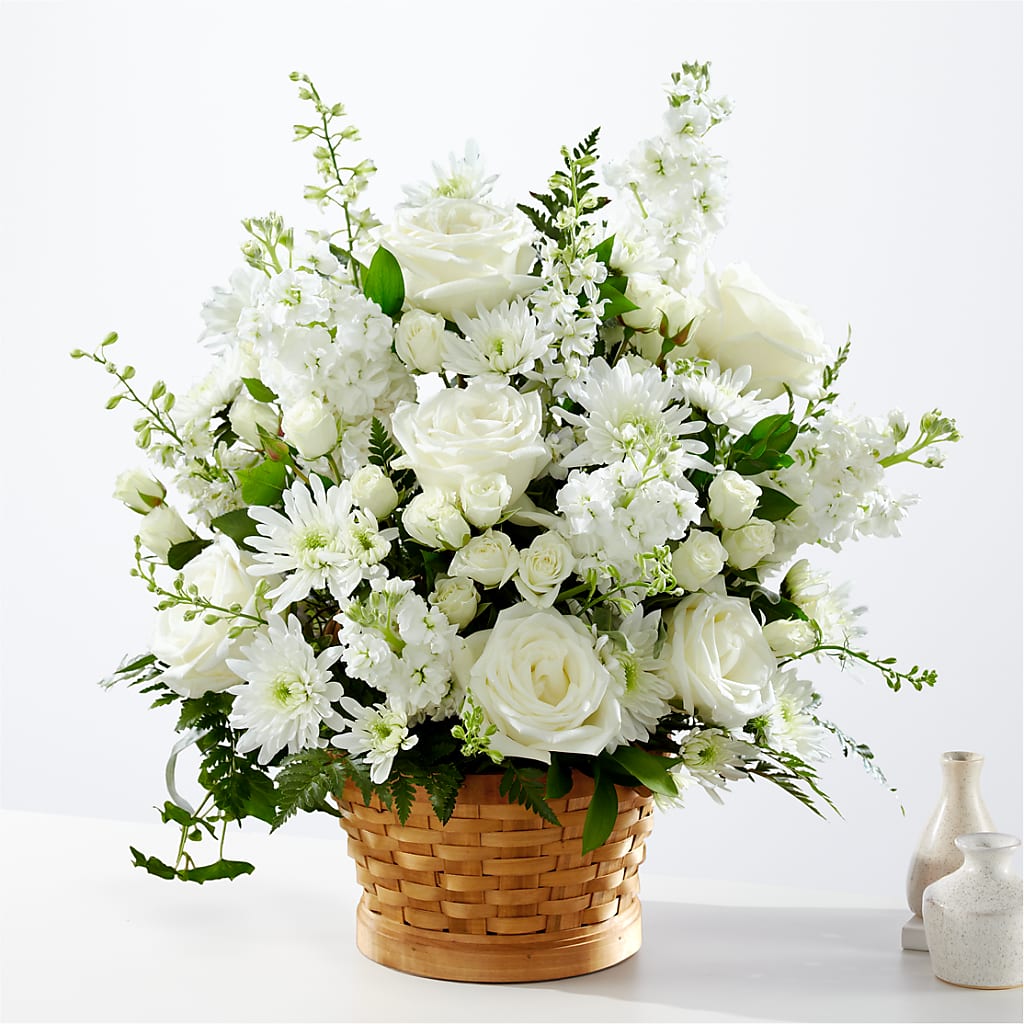Heartfelt Condolences Arrangement – Sandelas Flower Shop, Chicago IL