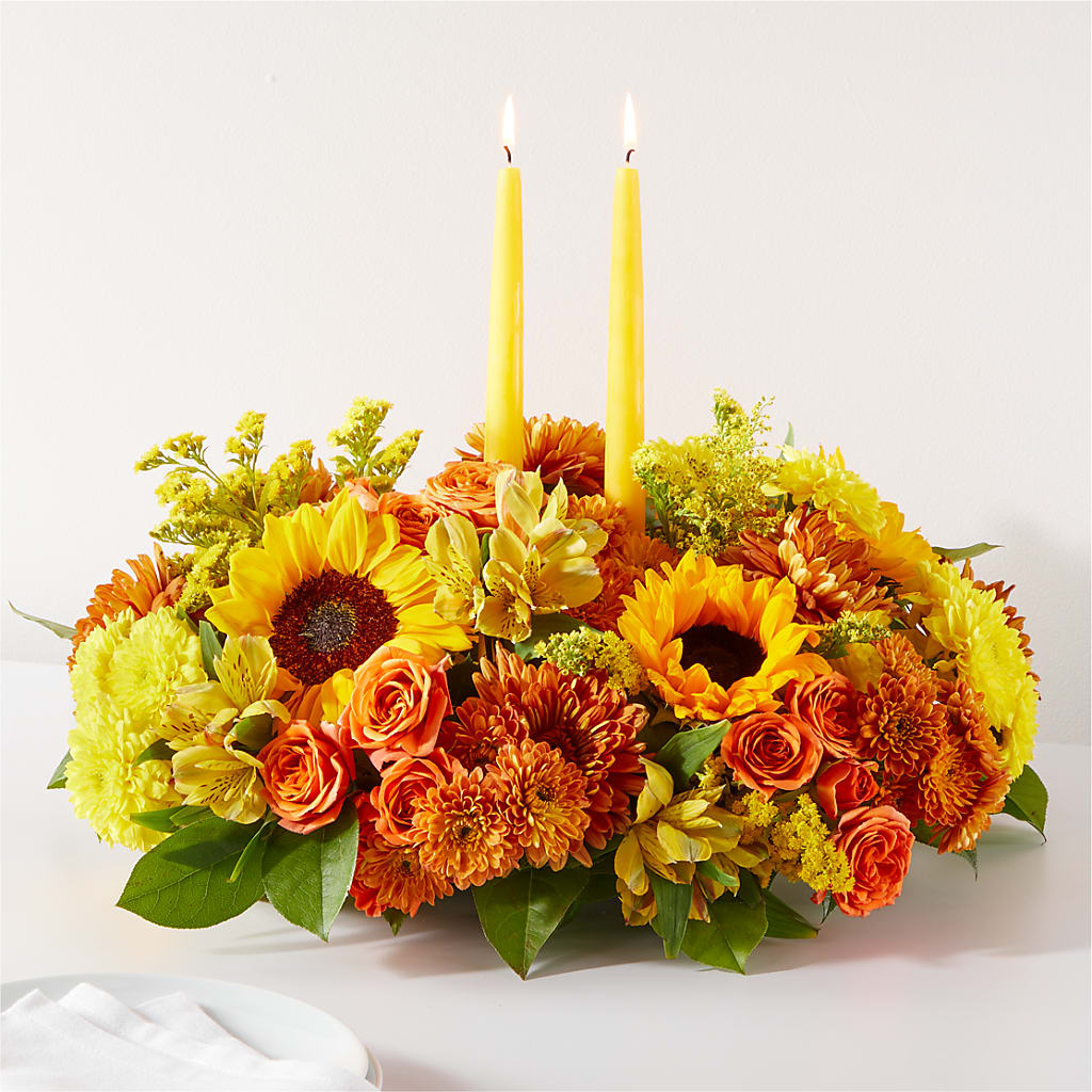 Autumn Harmony Centerpiece – Sandelas Flower Shop, Chicago IL