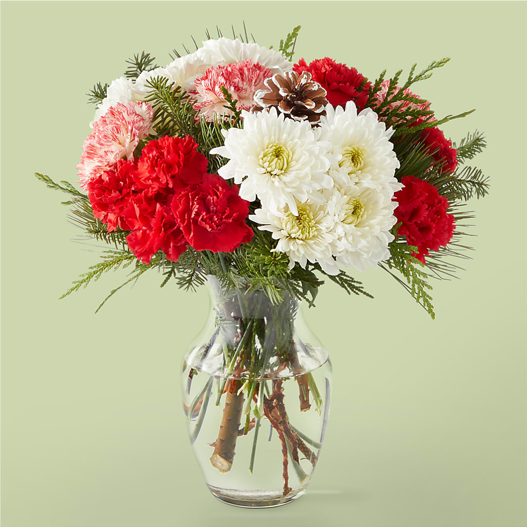 Candy Cane Lane Bouquet – Sandelas Flower Shop, Chicago IL