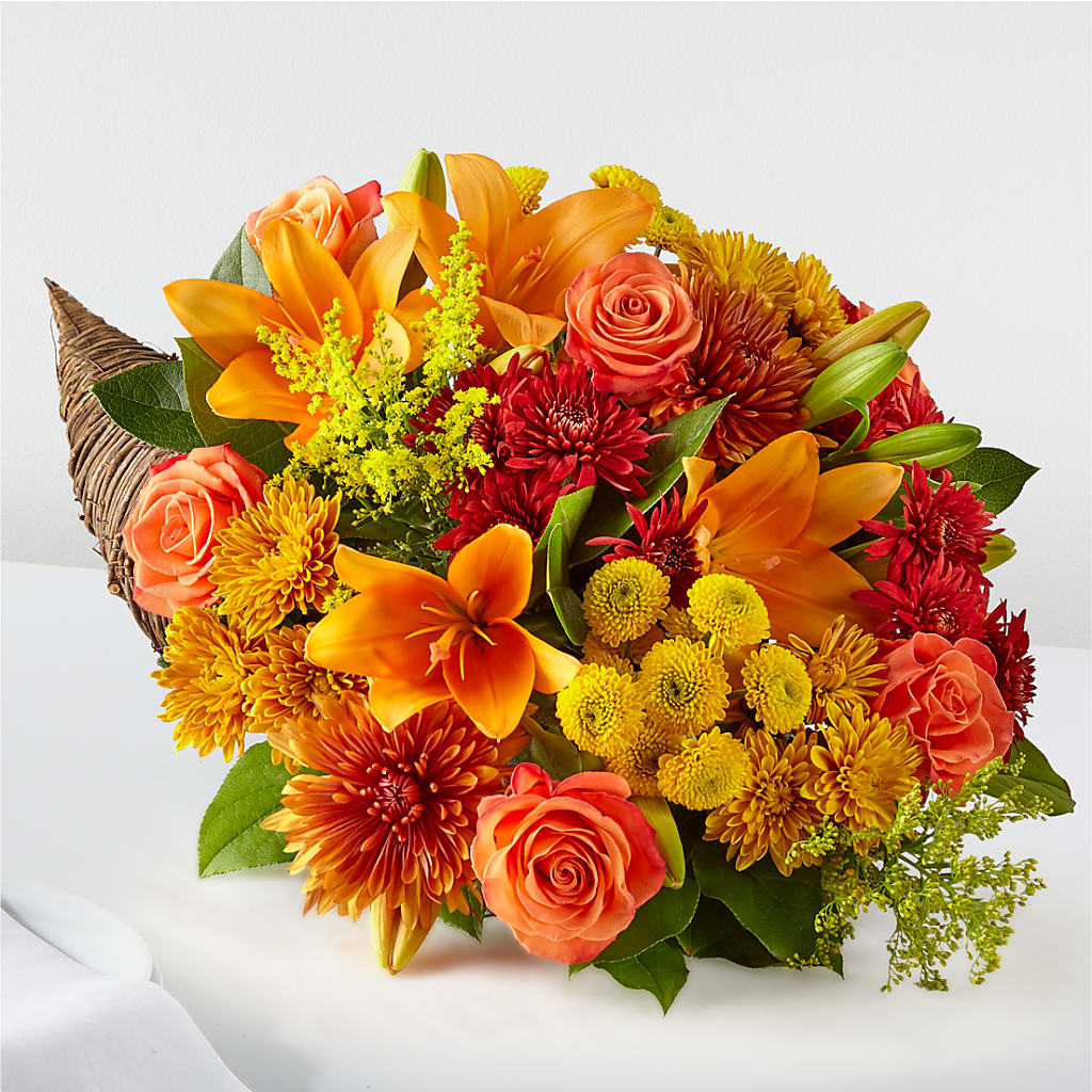 Feast of Color Cornucopia – Sandelas Flower Shop, Chicago IL