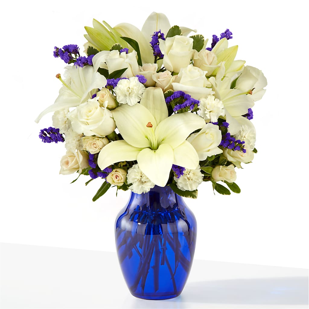 Sapphire Rush Bouquet – Sandelas Flower Shop, Chicago IL