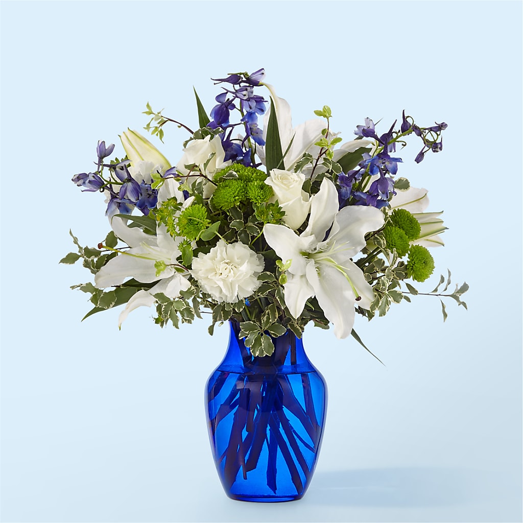 Santorini Bouquet – Sandelas Flower Shop, Chicago IL