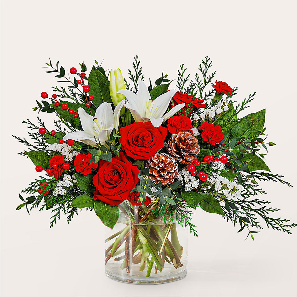 Best in Snow Bouquet – Sandelas Flower Shop, Chicago IL