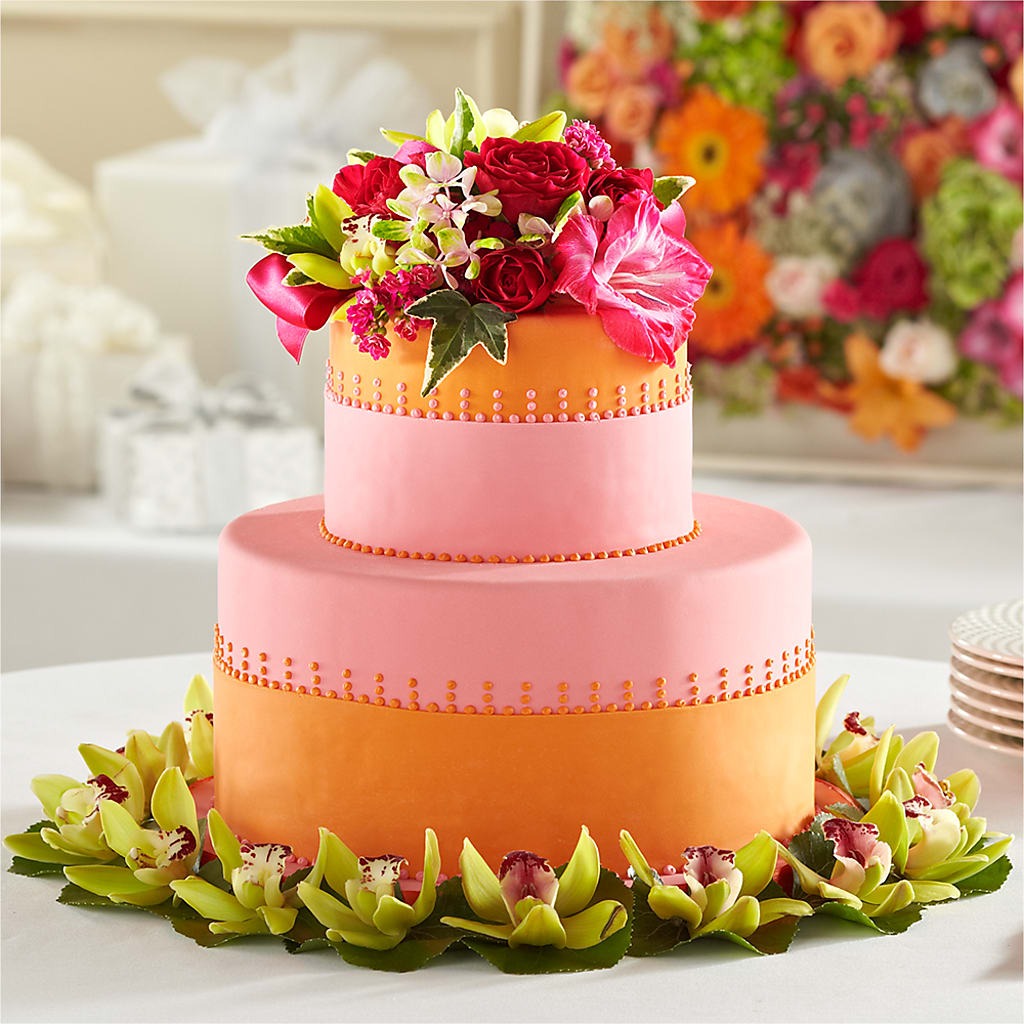 Sweet Citrus Cake Decor – Sandelas Flower Shop, Chicago IL