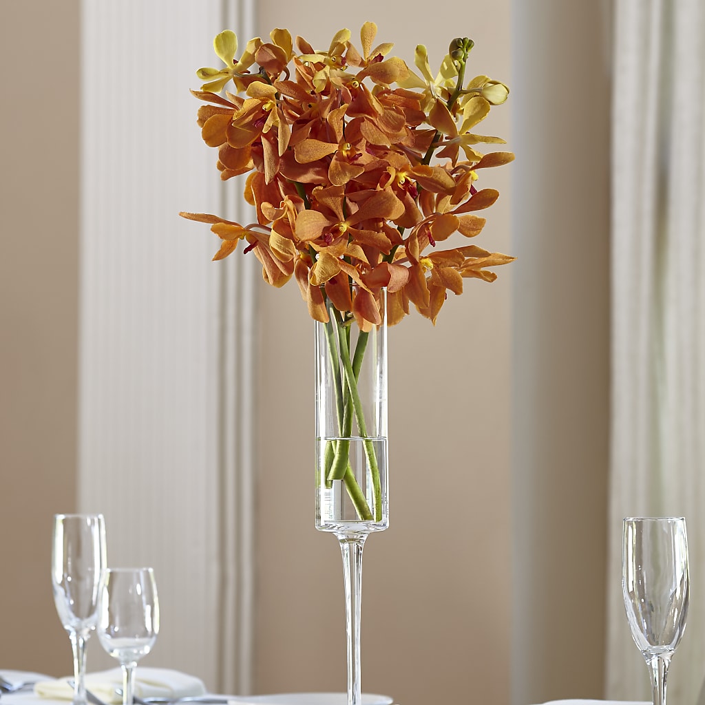 Orange Mokara Bouquet – Sandelas Flower Shop, Chicago IL