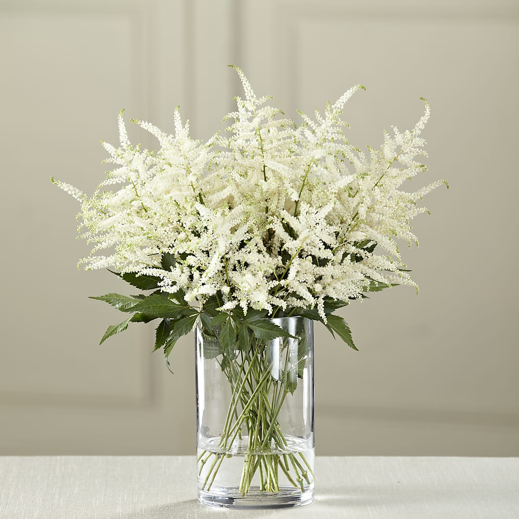 White Astilbe Bouquet – Sandelas Flower Shop, Chicago IL