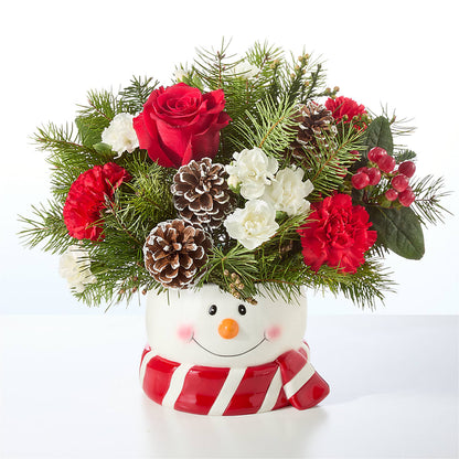 Jolly Snowman Bouquet –  Sandelas Flower Shop, Chicago IL