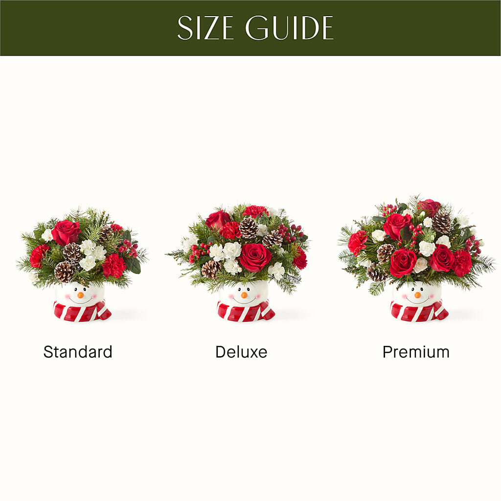 Jolly Snowman Bouquet –  Sandelas Flower Shop, Chicago IL