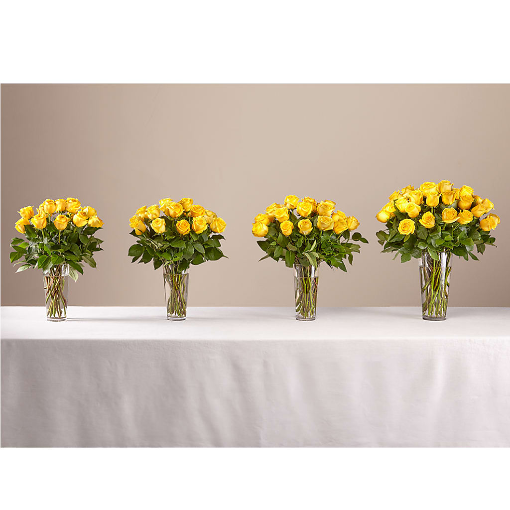 Long Stem Yellow Rose Bouquet –  Sandelas Flower Shop, Chicago IL