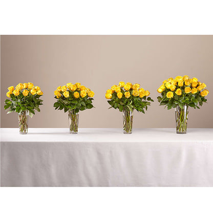 Long Stem Yellow Rose Bouquet –  Sandelas Flower Shop, Chicago IL