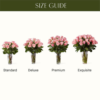 Long Stem Pink Rose Bouquet –  Sandelas Flower Shop, Chicago IL